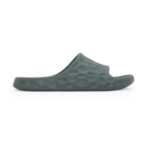 Image of Red Tape Dark Green Pool Sliders for Men