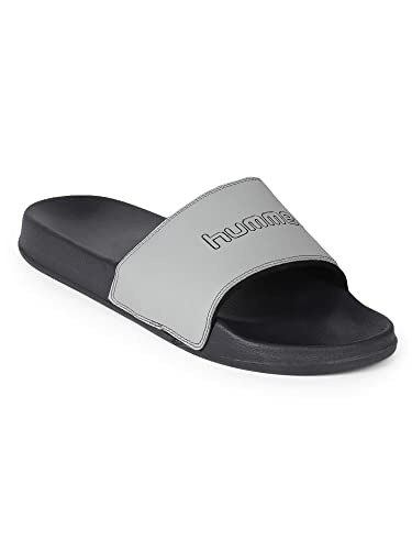Image of hummel CHUNK MEN SLIDERS Comfortable Cushioned Sole Arch Support Durable Lightweight Flexible Trendy Style Flip flops and Slippers Slides for Men Daily use Chappal