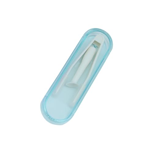 Mesanda コンタクトピンセット ケアスティック コンタクトレンズ つけはずし器具 サクションスティック 装着器具 柔らか素材 ソフト先端付き 携帯便利 旅行 スティックインサーター 再利用可能 メガネ カラコン ピンク ブルー シアン パープル (シアン)の商品画像（Amazon）