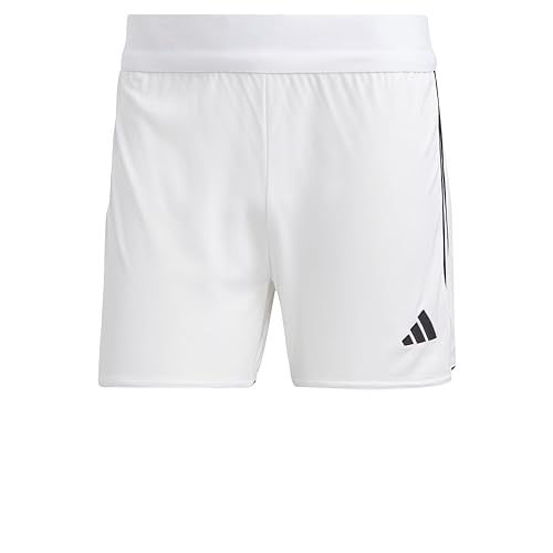 adidas womens Tiro 23 Shorts, White/Black, X-Small US - image 8
