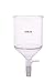 DONLAB EFA0504 Glass 500ml Buchner Funnel with Perforated Glass Plate 24/40 Joint 10mm Hose Connection