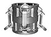 Jason Industrial DD1515S Series DD Stainless Steel Reducing Cam and Groove Coupling, 1-1/2" Coupler x 1-1/2" Coupler, 250 psi Maximum Working Pressure