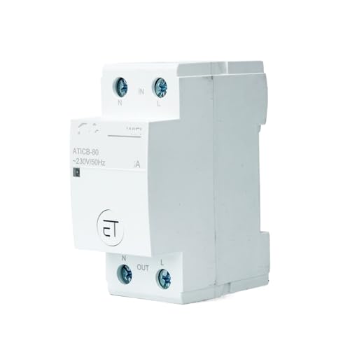 Interruptor de circuito 2P remoto para evitar sobrecargas de 80A en riel DIN 36 mm