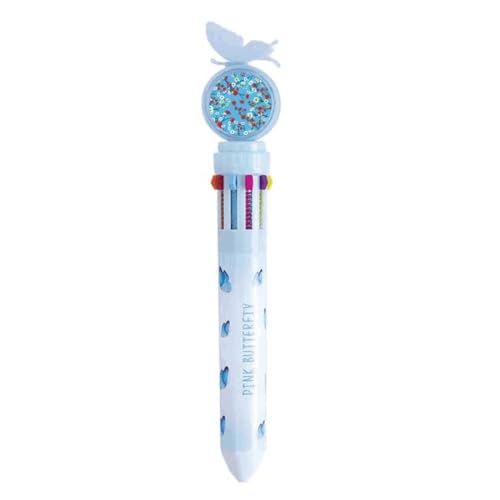 Stylo à bille rétractable multicolore à motif floral zen pour une écriture fluide