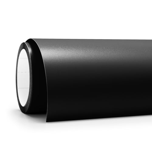 Image of Cricut Joy Xtra Smart Permanent Adhesive Vinyl | 24.1 cm × 0.9 m | Black | Self-Adhesive Vinyl Sheet | Ideal for Customising Mugs, Bottles, Labels, Signs & DIY Crafts