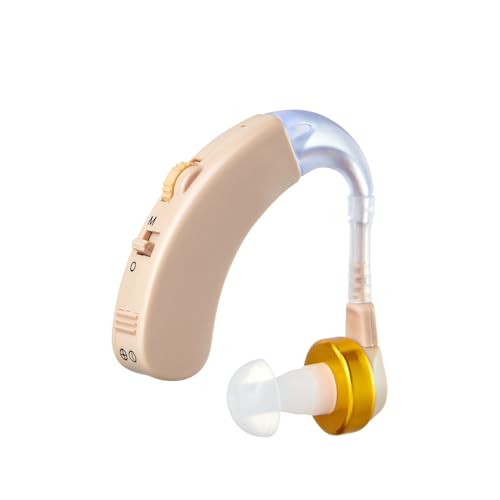 OTC Hearing Aids for Seniors, 16-Channel Digital Chip for Clear Speech, Noise Reduction & Anti-Howling, 80Hrs Rechargeable, Invisible Comfortable Fit for People with Hearing Loss, Dark Blue