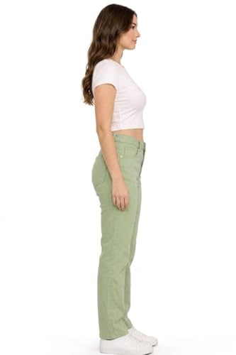 Image of Women Jeans Wide Leg High Waist Straight Fit Casual Pants - Everyday Comfort & Trend Style