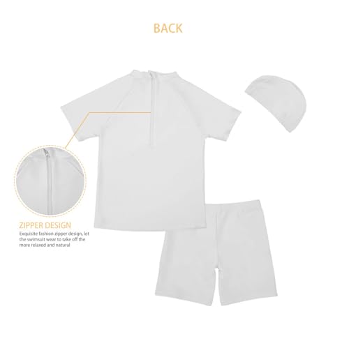 Boys Swimsuits Kids Swim Set for Children Rash Guard Sets with Hat4