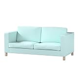 DEKORIA revestimiento de sofá convertible Karlanda corto funda, adaptada al modelo Ikea Karlanda, azul claro