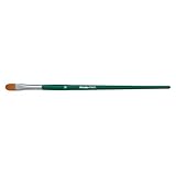 Marabu Fino Künstlerpinsel, Größe 12, Pinsel aus FSC-zertifiziertem Holz, Katzenzungenpinsel mit Toray Spezialhaar für Acryl, Öl-und Aquarellmalerei, 01920000012