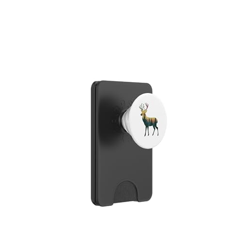 Vintage Outdoor Camping Forest Wildlife Deer Hombres Mujeres Niños PopSockets PopWallet para MagSafe
