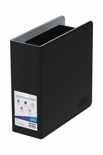 Image of Ultimate Guard Collector's Album Compact | Trading Card Collection Binder with Black Xenoskin Cover & Reinforced 3 Heavy Duty D-Ring | Perfect for TCG Sleeves | Holder Album