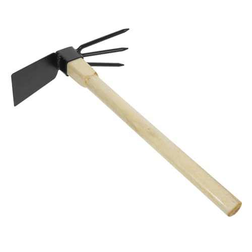 VICASKY Small Hand Rake Hoe Tool with Ergonomic Handle Lightweight Gardening Hoe for Efficient Weeding and Digging Durable Metal Construction for Garden Enthusiasts