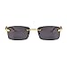 ADE WU Vintage Rimless Sunglasses Retro Luxury Gold Metal Frameless Rectangle Colored Lens Sun Glasses
