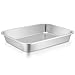 TeamFar Stainless Steel Square Rectangular Pan Hi-Side Pan, Compact Size 8''x10''x1.7'', Healthy & Non toxic, Easy Clean, Dishwasher Safe