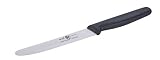 Icel 4.25 Inch Straight Round Edge, High Carbon German Stainless Steel Razor Sharp Blade, Super Grip