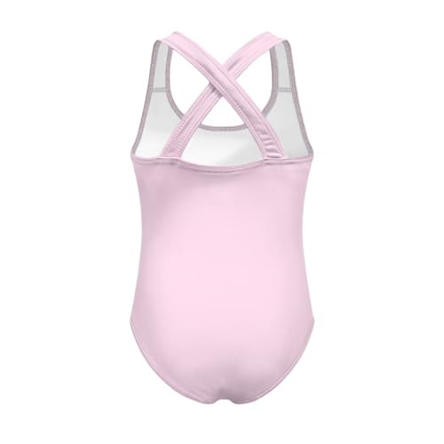 Girls One Piece Swimsuits with Cross Back Straps Design 5-142