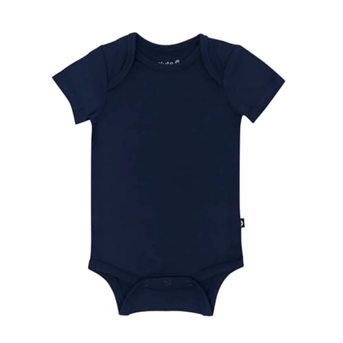 Image of KYTE BABY Short Sleeve Baby Bodysuit, Buttery Soft Rayon Made From Bamboo, Wardrobe Essential For Newborn and Baby