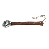 Hammer mit Edelstahlkopf und rutschfestem Holzgriff für Bau-, Garten- und Haushaltsaufgaben, stabil, vielseitig, leicht und bequemer Griff (Fausthammer)