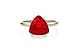 Ruby Trilliant Cut Ring - Custom Gold Engagement Jewelry - Vintage-Inspired Birthstone Ring for Women - Anniversary, Fashion, Special Occasion - All Sizes Available