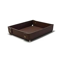 Magracy PU Leather Valet Tray Desk Drawer Organiser Tray Nightstand Caddy for Jewelry Coins Phone Glasses Keys Watch Wallet