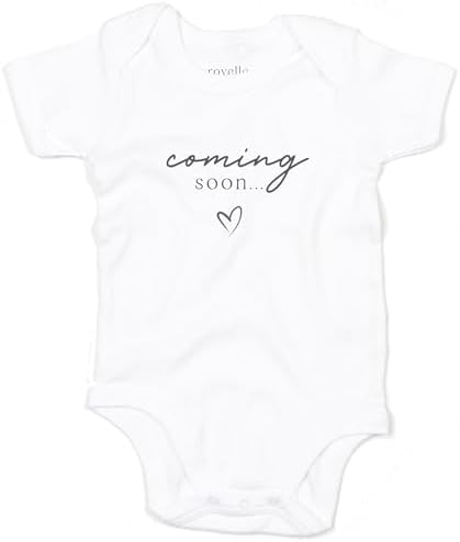 Pregnancy Baby Announcement Coming Soon Newborn Baby Bodysuit Vest Unisex Baby Bodysuits Cotton Short Sleeved Boys Girls