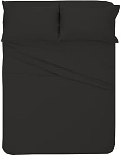 happy at home Bed Sheet Set King Size - Hotel Luxury 1800 Bedding Sheets & Pillowcases - Extra Soft Cooling Bed Sheets - Deep Pocket up to 12 inch Mattress - Easy Care - 4 Piece (King, Dark Grey)