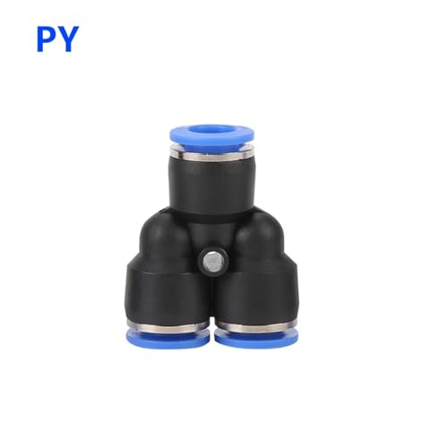 Conector neumático PY de 16mm para manguera de agua en forma de Y 3