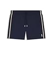 BOSS Mens Iconic Recycled-Material Swim Shorts with Logo and Signature Stripe