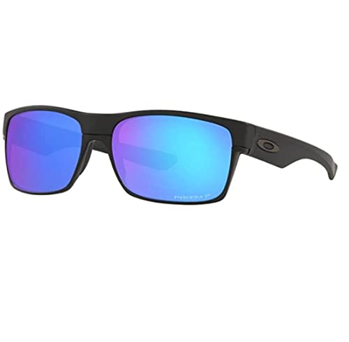 Oakley Twoface Sunglasses Matte Black with Prizm Sapphire Polarized Lens 60mm - Main Image