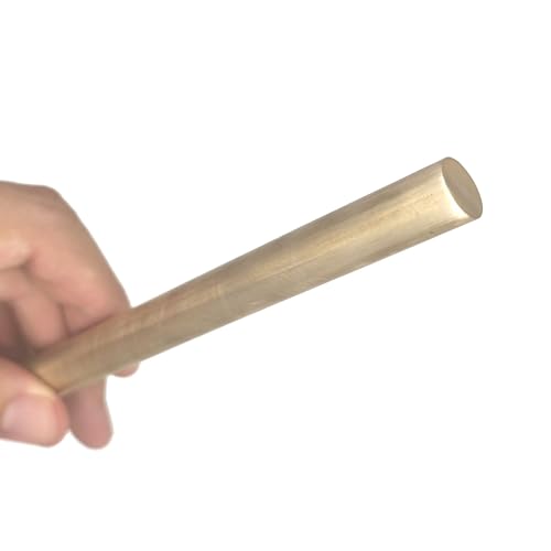 TUBENEXIAN 真鍮丸棒 5本 DIY ナイフハンドル円形模型製作用 真鍮棒 長さ100mm〜450mm CNC(250mm x 1.6mm)