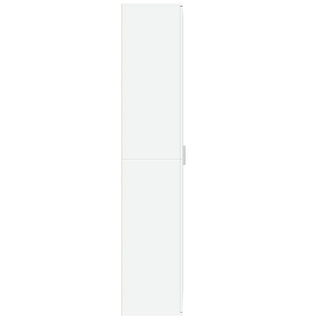 Buffet haut blanc 70x35x180 cm bois d ingénierie