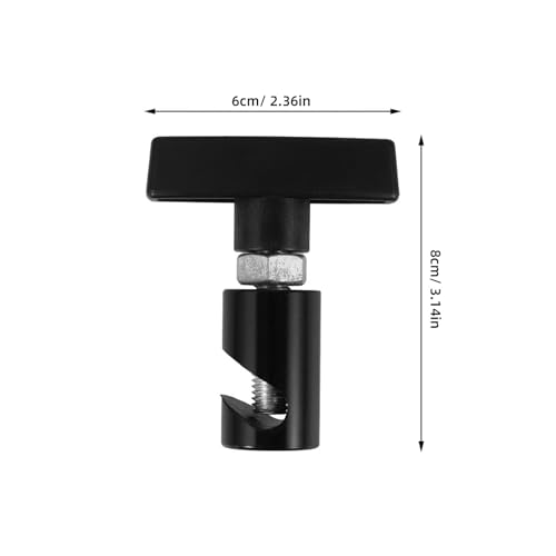 Soporte de varilla de capó de coche de aleación de aluminio, abrazadera resistente bicolor, 2 uds. 2