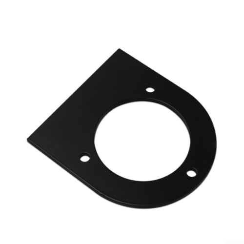Cuello de llenado de combustible de 2 pulgadas de aluminio con soporte negro 5