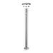 Produktbild Esotec Solar PIR Standleuchte Tini 85, Edelstahl Gehäuse, Li-Ion Akku, Bewegungsmelder, LED Solarleuchte, Außenleuchte, Gartenbeleuchtung, Gartendeko, silber, H=85cm, wetterfest, außen, 102597