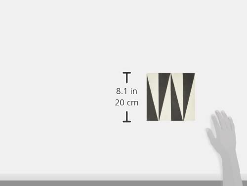 Moroccan Handmade Cement Tile. 8Inch X 8 Inch Floor & Wall Tiznit White And Black Encaustic Tile #TOP3