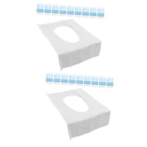 PRETYZOOM 2sets Toilet Seats Covers for Airplane Waterproof Seat Pad Disposable Easy to Store Public Restroom Travel Potty Training 10pcs*2