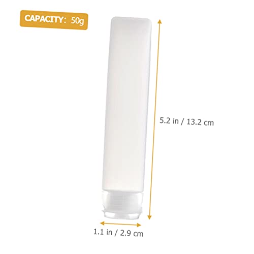 IWOWHERO 10pcs Travel Supplies Empty Travel Tubes Lightweight Squeeze Bottles for Lotion Sunscreen