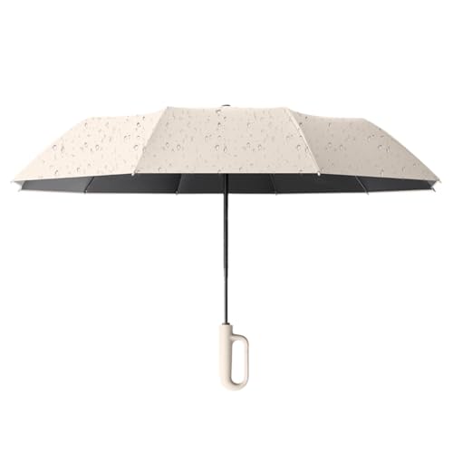 Paraguas automático con hebilla de | Protección solar UPF 50+ a prueba de viento con banda reflectante - Paraguas Inverso De Apertura Y Cierre Automático | Para Desplazamientos Diarios, Viajes, Aire L