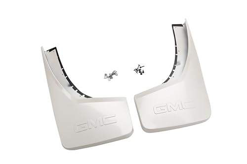 Image of GM Accessories 22902410 Rear Molded Splash Guards in White Diamond