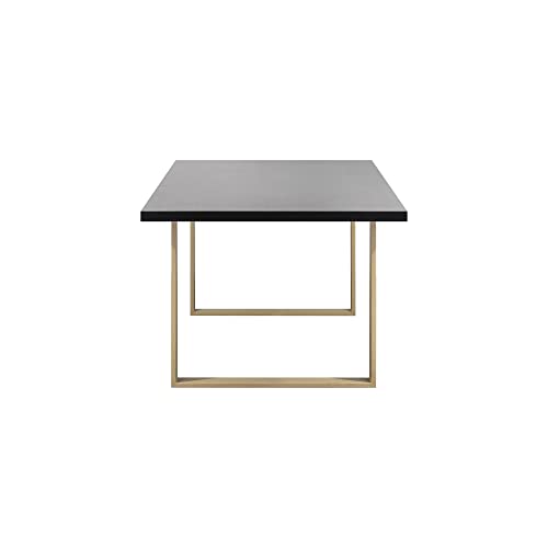Miniatura 6 de Mog Casa Mesa De Comedor Macon 160x90 Cm Mesa De Cocina, Madera Y Patas En Metal Negro Roble