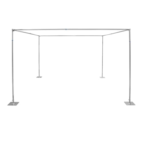 10 FT Adjustable Wedding Canopy Chuppah Mandap 4 Post Hardware Kit Outdoor Wedding Backdrop Stand Photo Booth Party Decoration Supplies