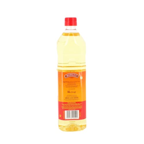 Image of Borges Borgefrit High Oleic Sunflower Oil -1 L | The Frying Expert | 75% MUFA | 100% Non GMO |Packed in Spain