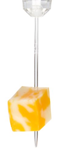 16 Picks en Forme de Diamant Plastique Mini Clair Creative Conversion pour Cocktail - 3
