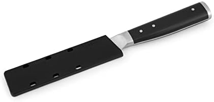 KitchenAid Japanese Steel Knife, General Purpose, Fine-Edge High-Carbon Steel Knife, 11cm (6.5"), Black, Blade Cover Included
