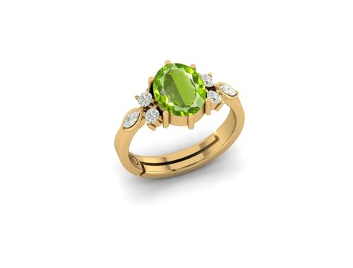 Image of LMDPRAJAPATIS 7.25 Ratti /6.25Carat Natural Certified Panchdhatu Gemstone Gold Plated Adjustable Ring For Men And Women