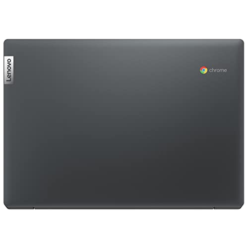 Image of Lenovo IdeaPad 3 Chromebook 14 inch Laptop Computer, Intel Celeron N4020 up to 2.8GHz, 4GB LPDDR4 RAM, 80GB Storage (64GB eMMC + 16GB Flash Drive), WiFi, Bluetooth, Abyss Blue, Chrome OS, BROAGE Stylus