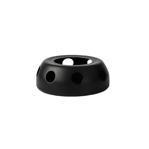 Beekeg Stövchen Teewärmer, Stövchen für Teekanne,Kaffeewärmer mit Teelichthalter, Edelstahl Stovchen für Teekannen und Glasteekannen(Schwarz)