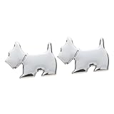 CRILSTYLEO 2 Pièces décoration de Chien de Voiture géant pour Chien Jouets pour Chiens Accessoires Auto Car Accessories Autocollant Chien 3D pour Voiture Autocollant de Voiture en métal