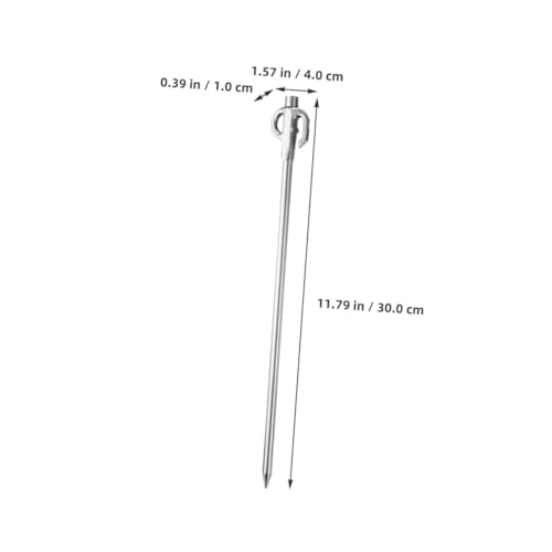 Estacas de camping PRETYZOOM de acero inoxidable para tiendas 3